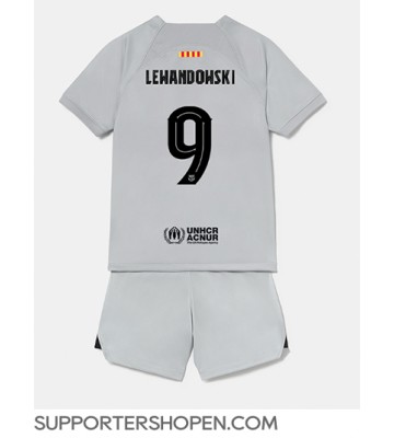 Barcelona Robert Lewandowski #9 Tredje tröja Barn 2022-23 Kortärmad (+ korta byxor)